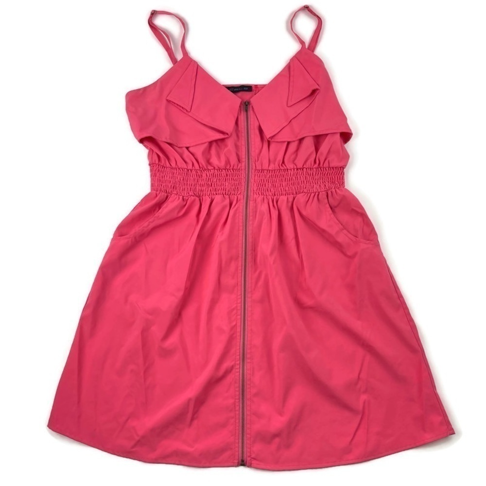Cals Womens Dress Pink Zipper Large